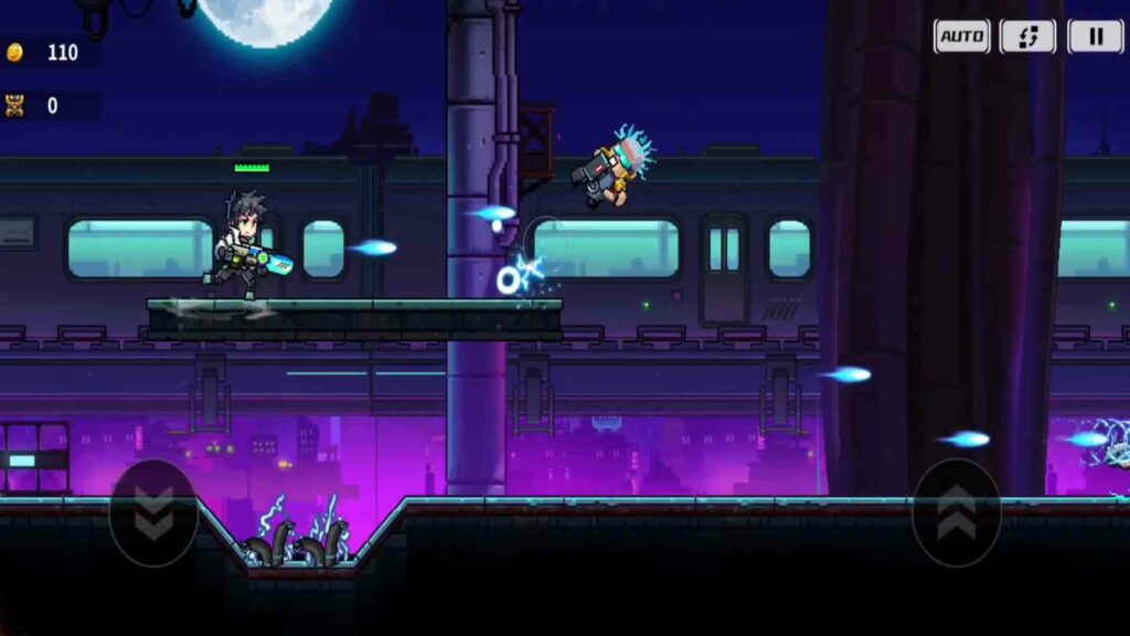 Pixel Run Cyberpunk Poster